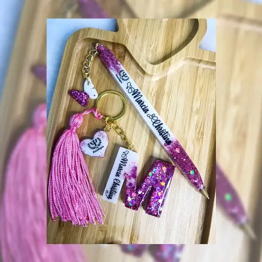 resina do zero ao lucro - passo a passo caneta personalizada com resina 9